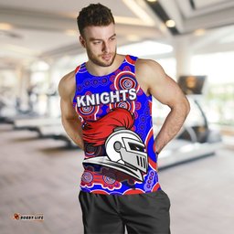 Newcastle Knights Men Tank Top Indigenous