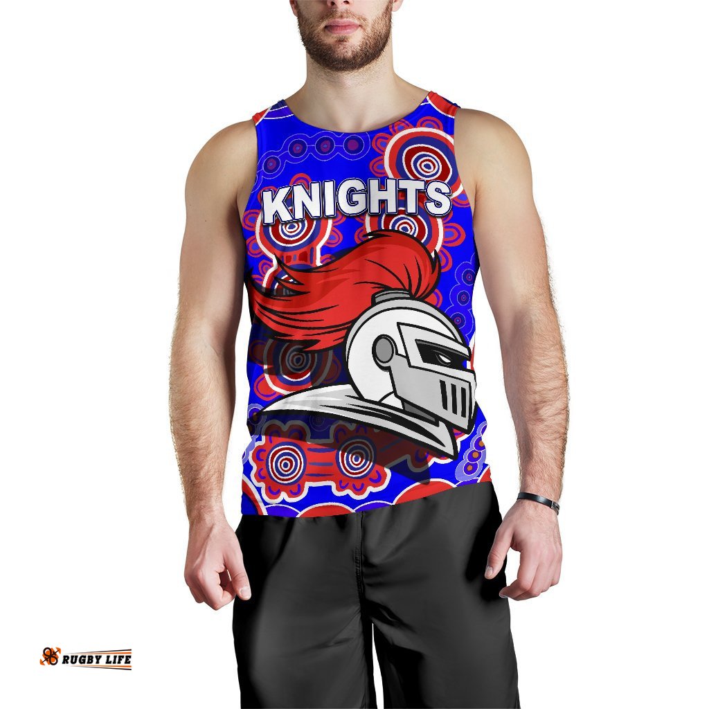 Newcastle Knights Men Tank Top Indigenous