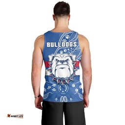 Bulldogs Football Men Tank Top Scraggers 1877 Aboriginal Dot Painting Newest Version