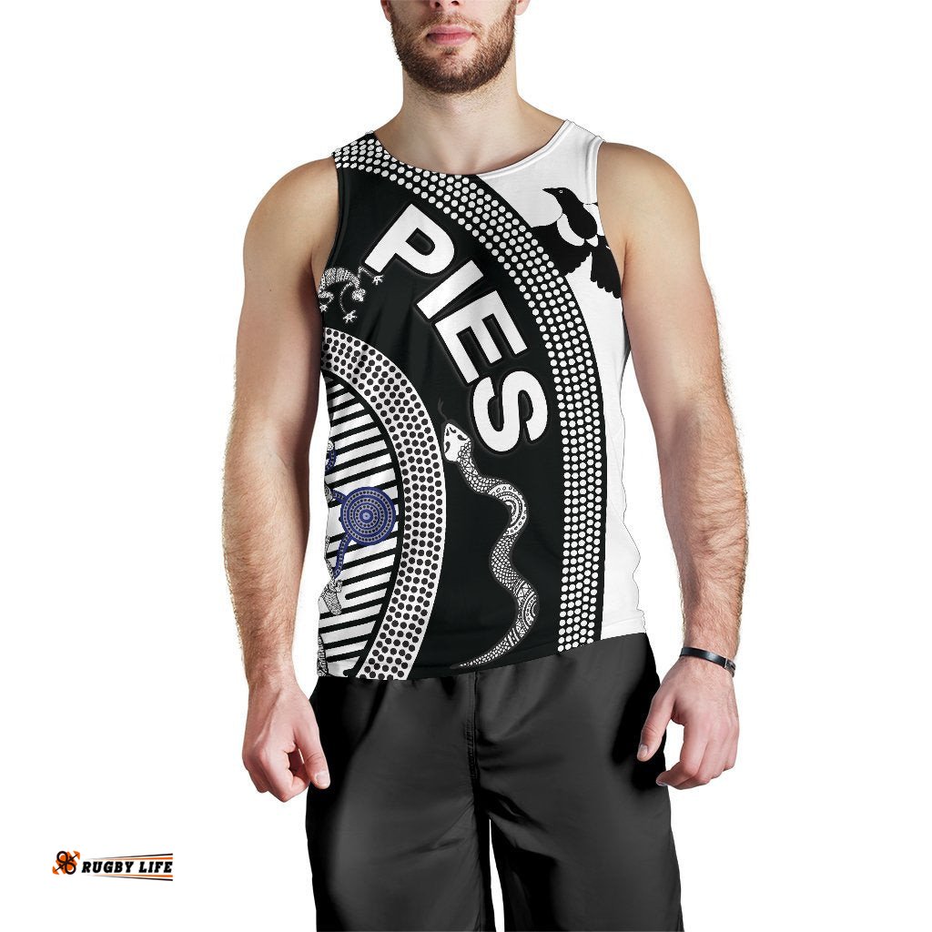 Collingwood Men Tank Top Pies Unique Indigenous