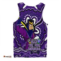 Melbourne Storm Men Singlet Aboriginal Inspired Naidoc Week Custom For Die Hard Fan Supporters