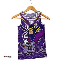 Melbourne Storm Men Singlet Aboriginal Inspired Naidoc Week Custom For Die Hard Fan Supporters