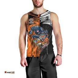 Custom NRL Tigers Combine Panthers Rugby Men Tank Top Sporty Style