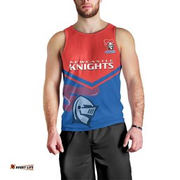 Newcastle Knights Rugby Men Tank Top Novocastrians Sporty Style