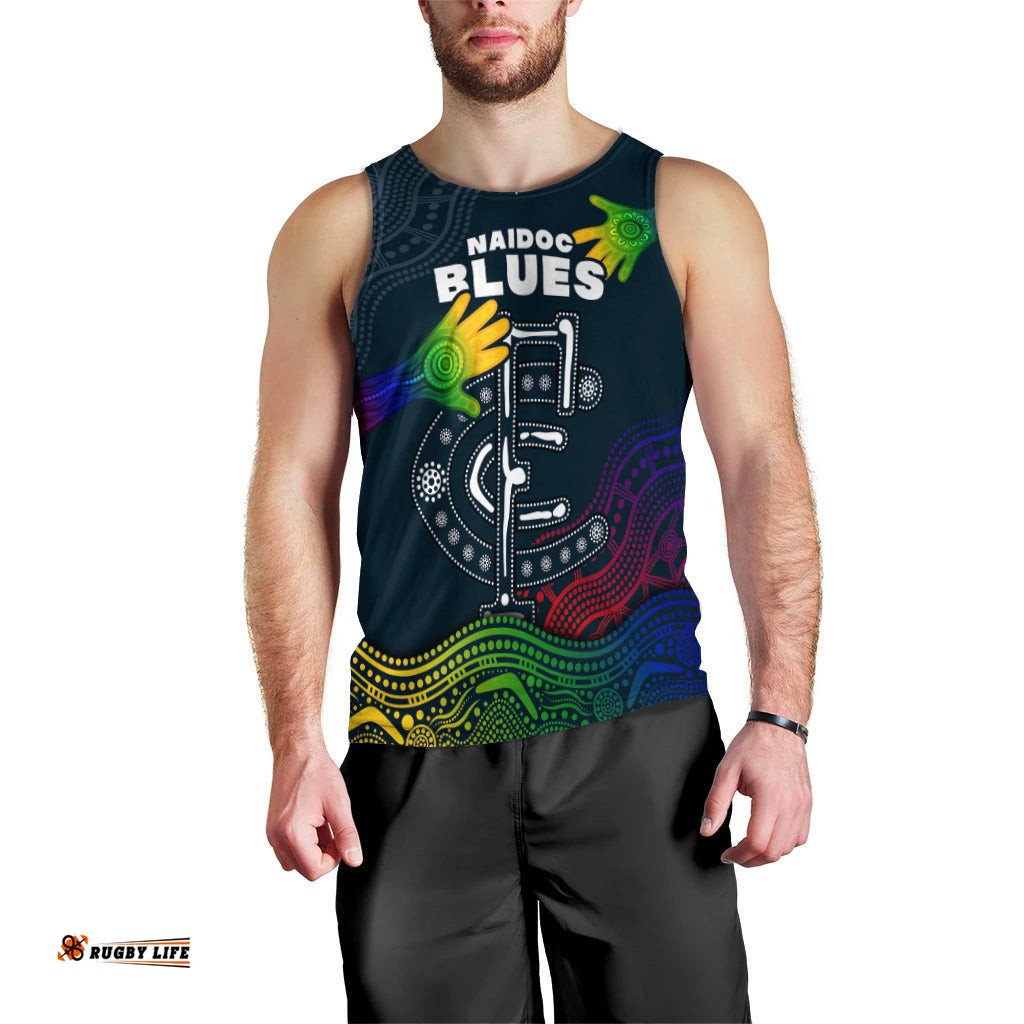 (Custom Personalised) Blues NAIDOC Week Men Tank Top Aboriginal Special Style
