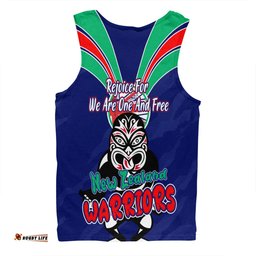 New Zealand Warriors Men Singlet - Happy Australia Day We Are One And Free