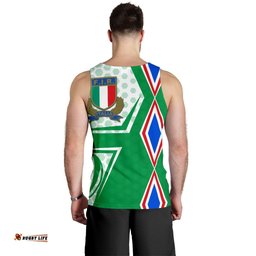 Italy Rugby Men's Tank Top Gli Azzurri Vibes - Green
