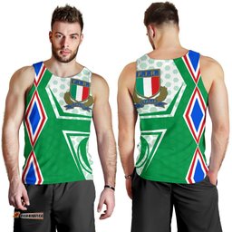 Italy Rugby Men's Tank Top Gli Azzurri Vibes - Green