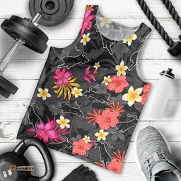 Custom Panthers Rugby Men Tank Top Beautiful Floral Pattern Spring Summer Vibe