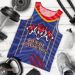 India Premier Men Tank Top Cricket Delhi Capitals Version DC