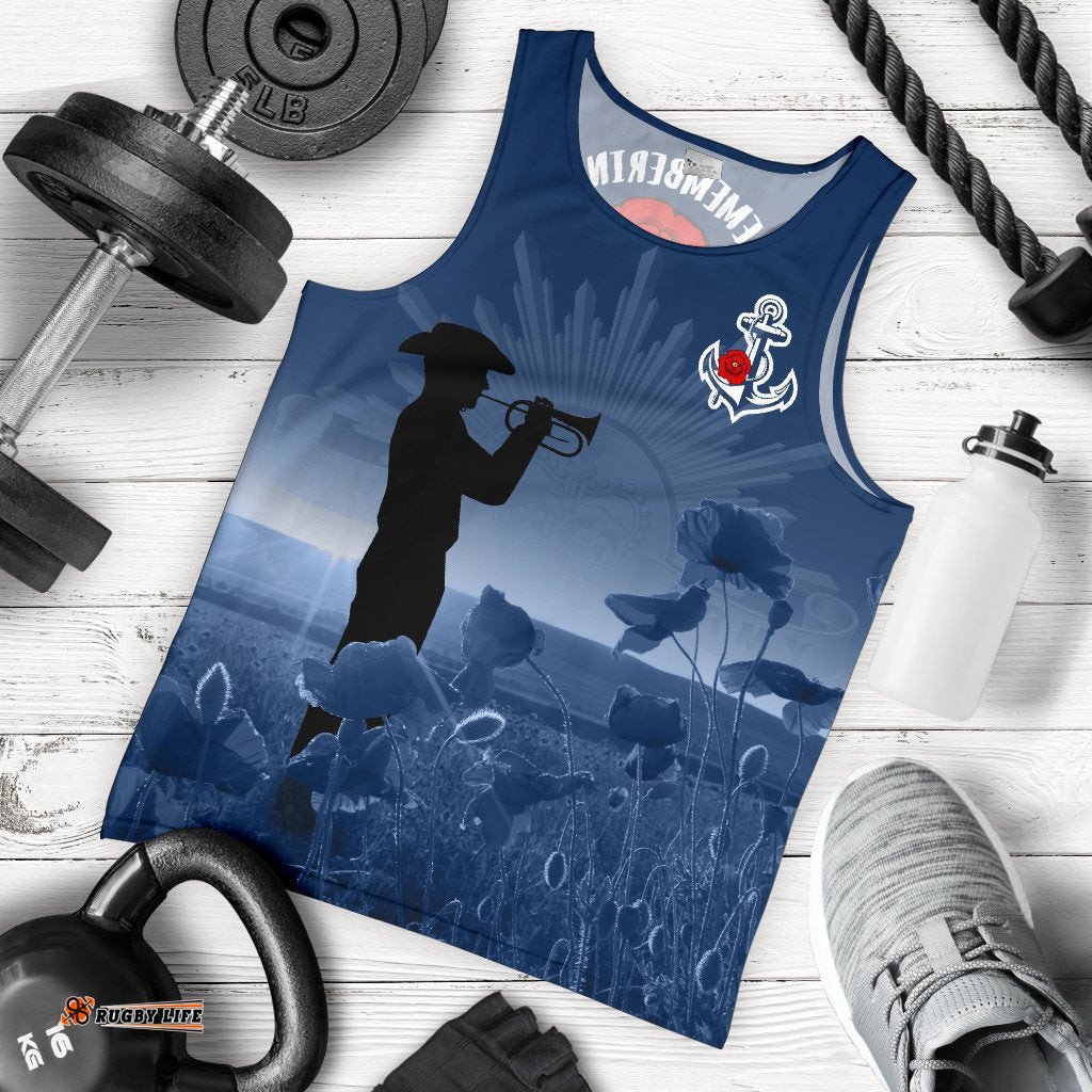 Australia Navy Anzac Men's Tank Top - Remembering Our Heroes