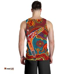 Aboriginal Men's Tank Top - Indigenous Boomerang