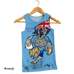 New South Wales Blues Men Singlet Custom For Die Hard Fan Australia Flag Scratch Style
