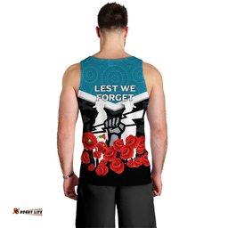 Port Adelaide Power Anzac Day Indigenous Art Men Tank Top -