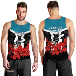 Port Adelaide Power Anzac Day Indigenous Art Men Tank Top -