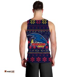Adelaide Crows Men Tank Top - Christmas Ugly Style -