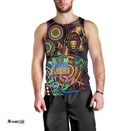 Lions Football Aboriginal Art Men Tank Top NAIDOC Indigenous Tribal