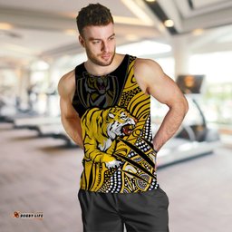(Custom Personalised) Richmond Football Men Tank Top Aboriginal Go The Tigers Premiers