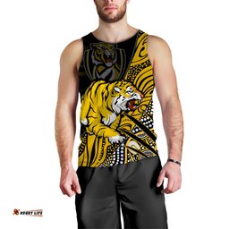 (Custom Personalised) Richmond Football Men Tank Top Aboriginal Go The Tigers Premiers
