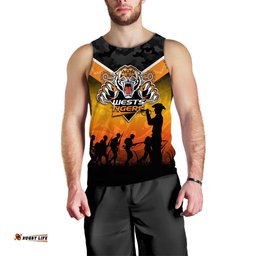 Wests Tigers Anzac Day Indigenous Art Men Tank Top -