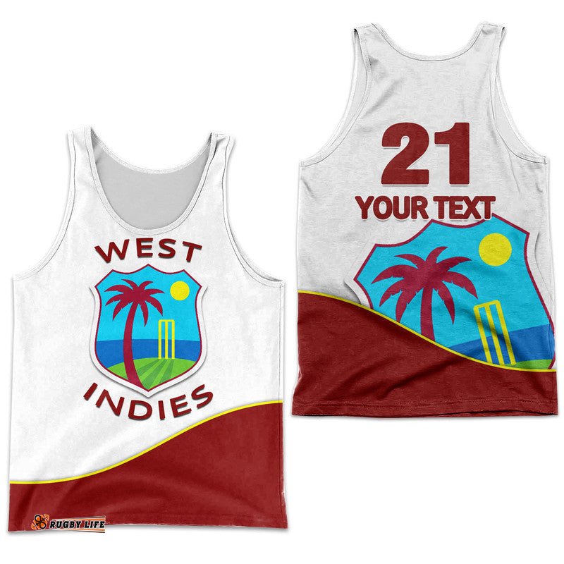 (Custom Personalised) West Indies Windies Cricket Men Tank Top