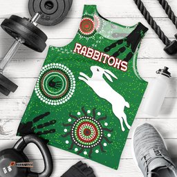 South Sydney Rabbitohs Indigenous Men Tank Top Country Style