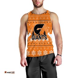 GWS Giants Men Tank Top - Christmas Ugly Style -