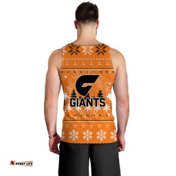 GWS Giants Men Tank Top - Christmas Ugly Style -