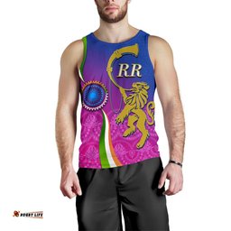 India Cricket Men Tank Top Rajasthan Royals Version RR