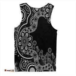 Australia Men Singlet Aboriginal Indigenous Dot Painting