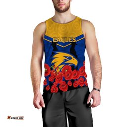 Eagles Anzac Day Indigenous Art Men Tank Top -