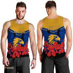 Eagles Anzac Day Indigenous Art Men Tank Top -