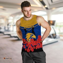 Eagles Anzac Day Indigenous Art Men Tank Top -