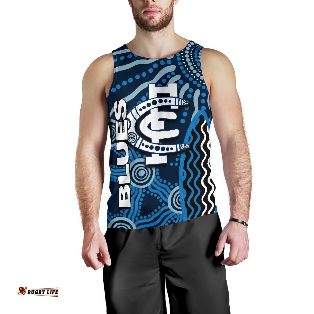 Carlton Blues Men's Tank Top Aboriginal