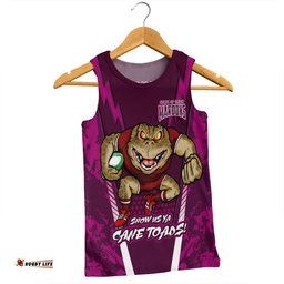Queensland Maroons Men Singlet Custom State Of Origin 2024 Show Us Ya Cane Toads!