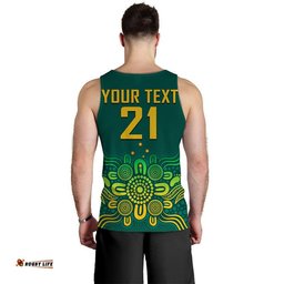 (Custom Personalised) Australia Rugby Wallabies Men Tank Top