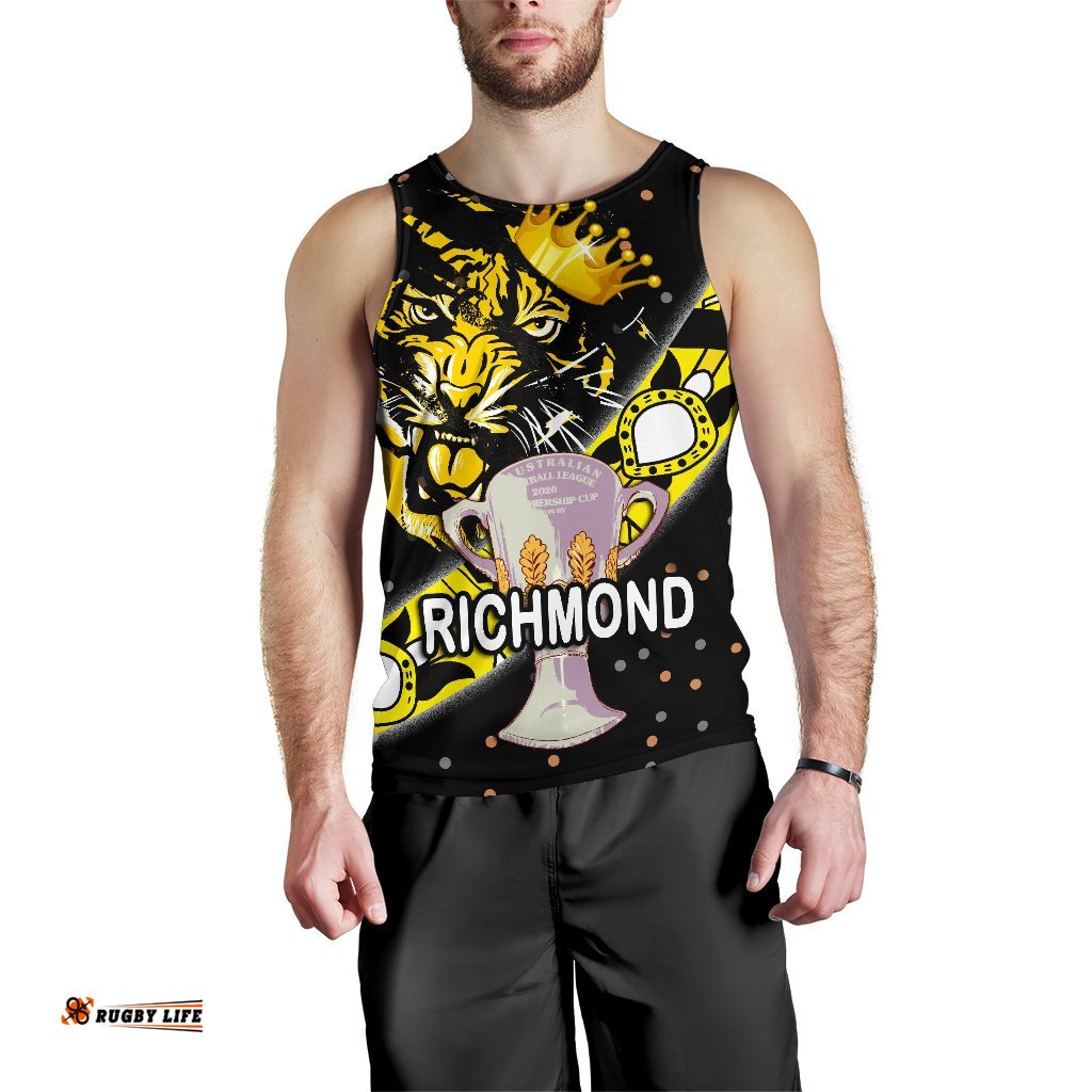 Richmond Premier Men Tank Top Tigers Dotted
