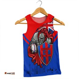 Newcastle Knights Men Singlet Custom For Die Hard Fan Australia Flag Scratch Style