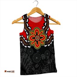 Australia Men Singlet Aboriginal Inspired Symbol Pattern