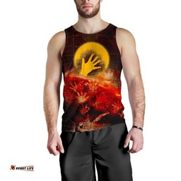 Aboriginal Men's Tank Top - Indigenous Flag Hand Art
