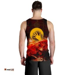 Aboriginal Men's Tank Top - Indigenous Flag Hand Art