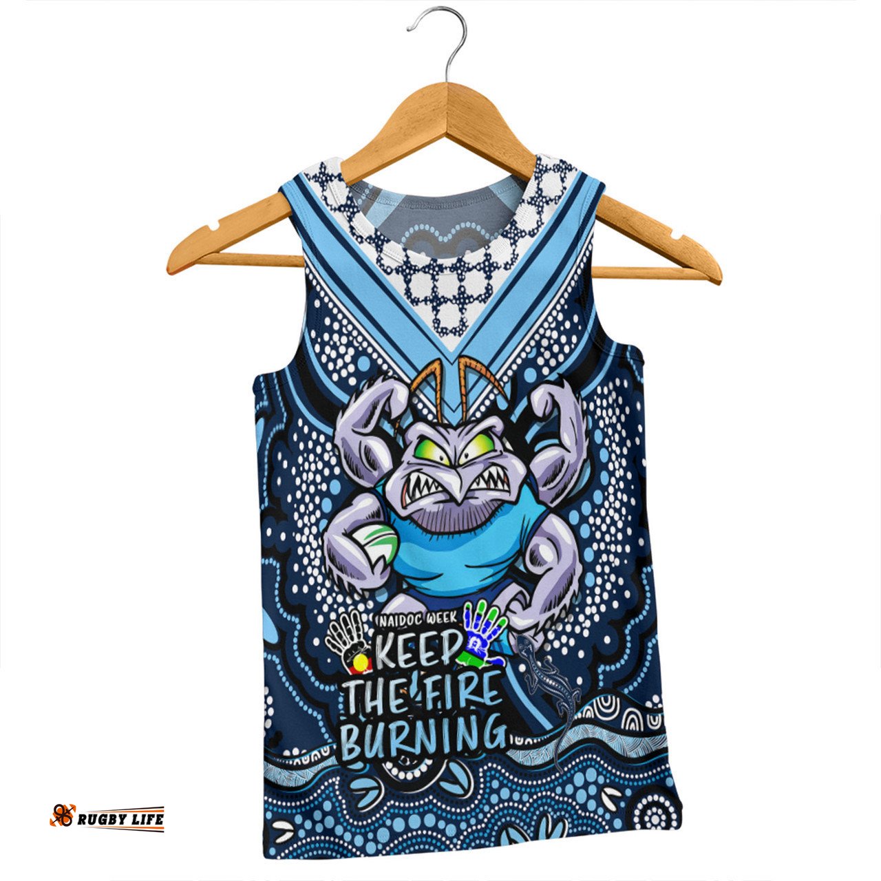 New South Wales Blues Men Singlet Aboriginal Inspired Naidoc Week Custom For Die Hard Fan Supporters