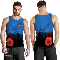 Anzac Day- New Zealand Remembers Men Tank Top