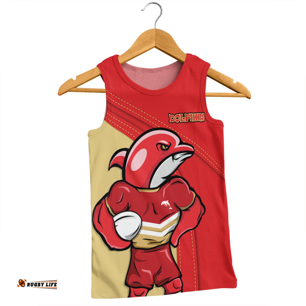 Redcliffe Dolphins Men Singlet Custom Team Of Us Die Hard Fan Supporters