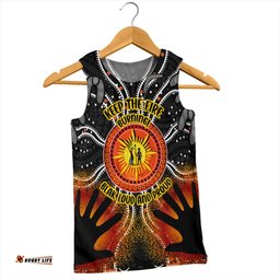 Australia Men Singlet Naidoc Week Aboriginal Pattern Hand Symbols