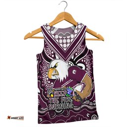 Manly Warringah Sea Eagles Men Singlet Aboriginal Inspired Naidoc Week Custom For Die Hard Fan Supporters