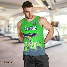 Raiders Indigenous Men Tank Top Canberra The Milk