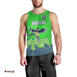 Raiders Indigenous Men Tank Top Canberra The Milk