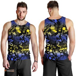 Australia Tank Top - Australian Aboriginal Golden Wattle - Men