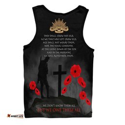 Australia Anzac Men Singlet - Australia Remember Ver3